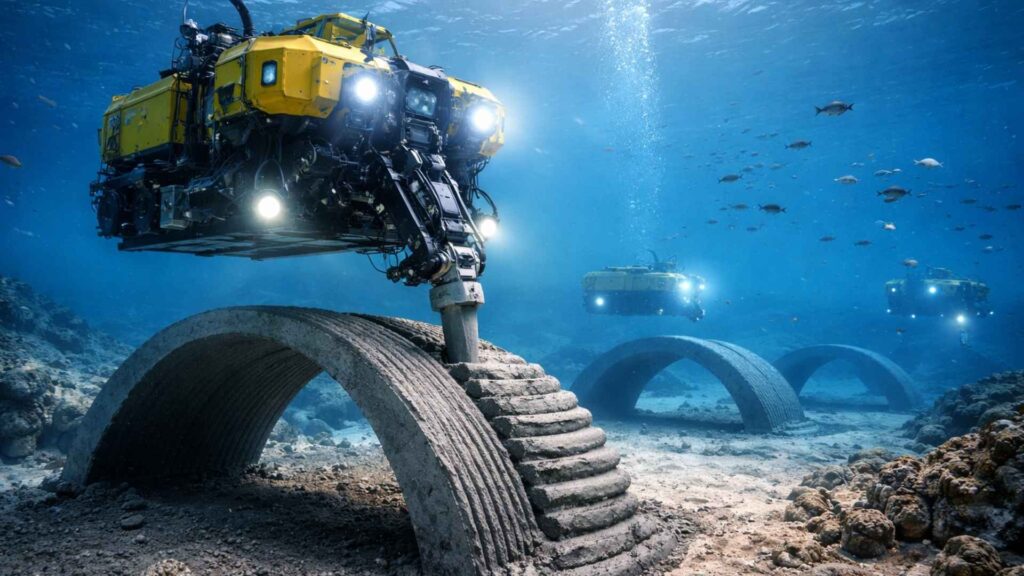 Podwodne drukarki 3D zmienią budownictwo morskie? Przełomowe badania z USA | foto. Strefa Druku 3D